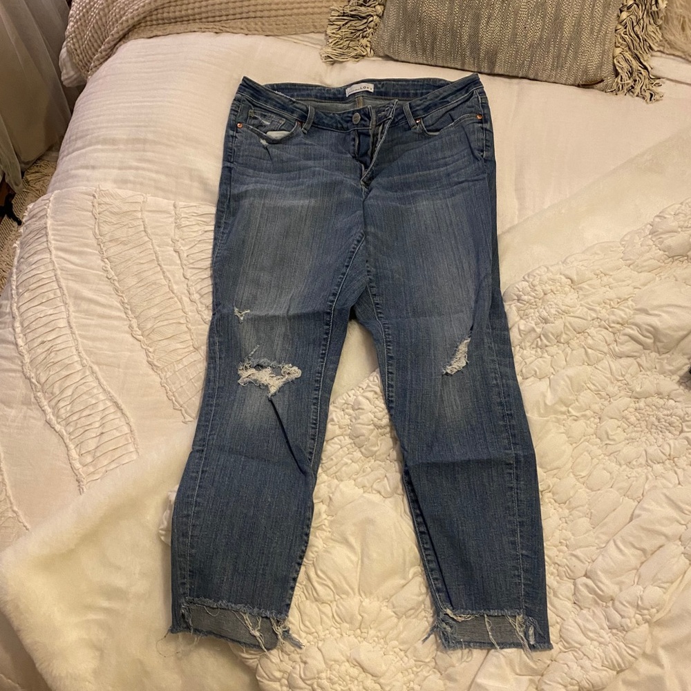LOFT plus curvy skinny jeans